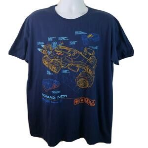 Official Mass Effect Andromeda Scifi Navy Blue T-shirt Size XL bioware EA